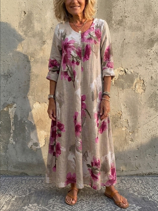 New Arrivals🔥 Relaxed Bohemian Floral Maxi Dress