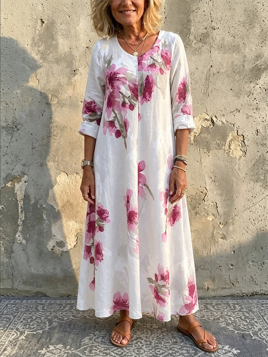New Arrivals🔥 Relaxed Bohemian Floral Maxi Dress
