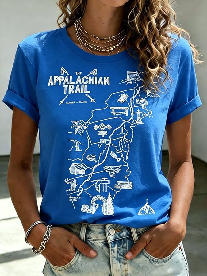 Women's Appalachian Trail Hiking  Print T-Shirt