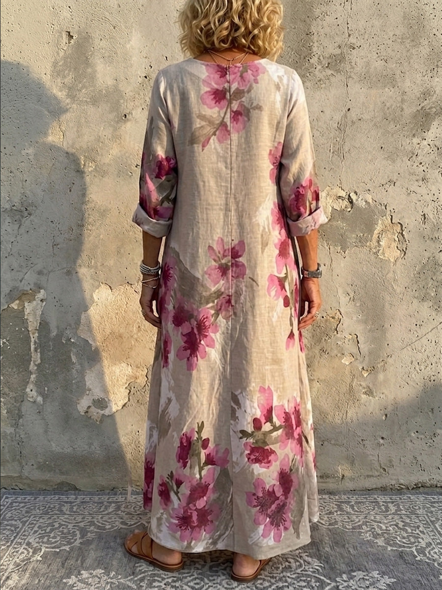 New Arrivals🔥 Relaxed Bohemian Floral Maxi Dress