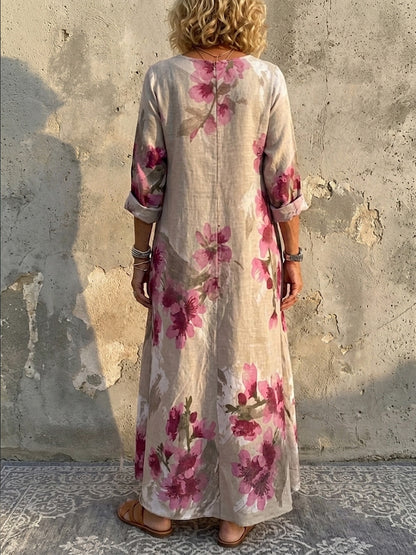 New Arrivals🔥 Relaxed Bohemian Floral Maxi Dress