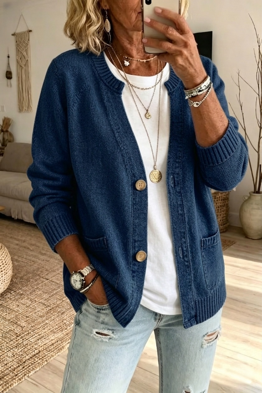 New Arrival 🔥Women's V-Neck Button Knit Cardigan