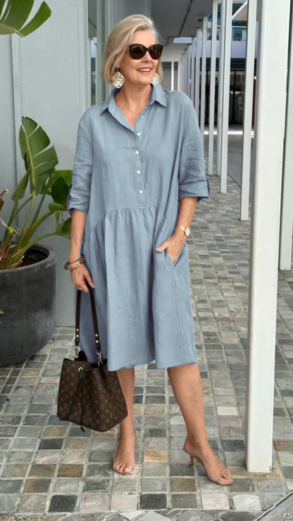🎉🔥LAST DAY 50% OFF🔥 New Women's Cotton linen casual dress