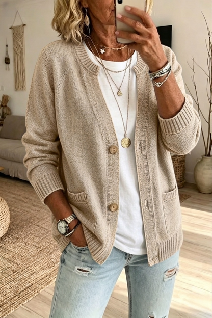 New Arrival 🔥Women's V-Neck Button Knit Cardigan