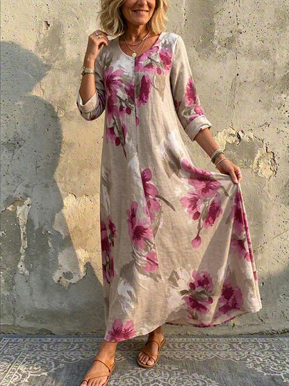 New Arrivals🔥 Relaxed Bohemian Floral Maxi Dress