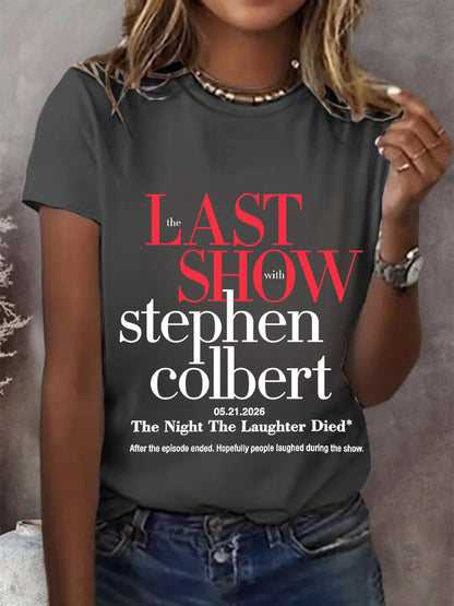 🔥Buy 3 Get 15% Off🔥Women's Retro Last Show Print T-Shirt