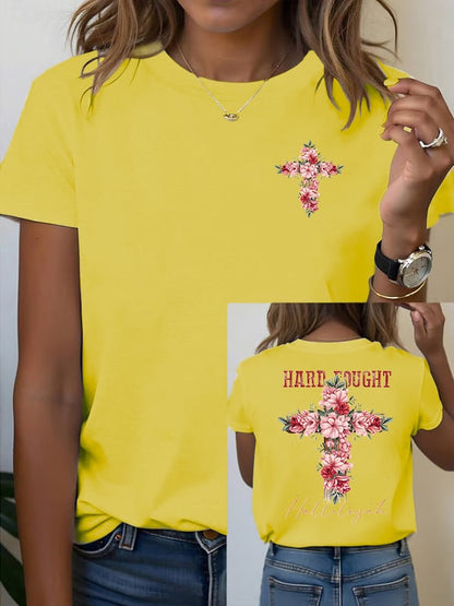 Women's Floral Christian  T-shirt