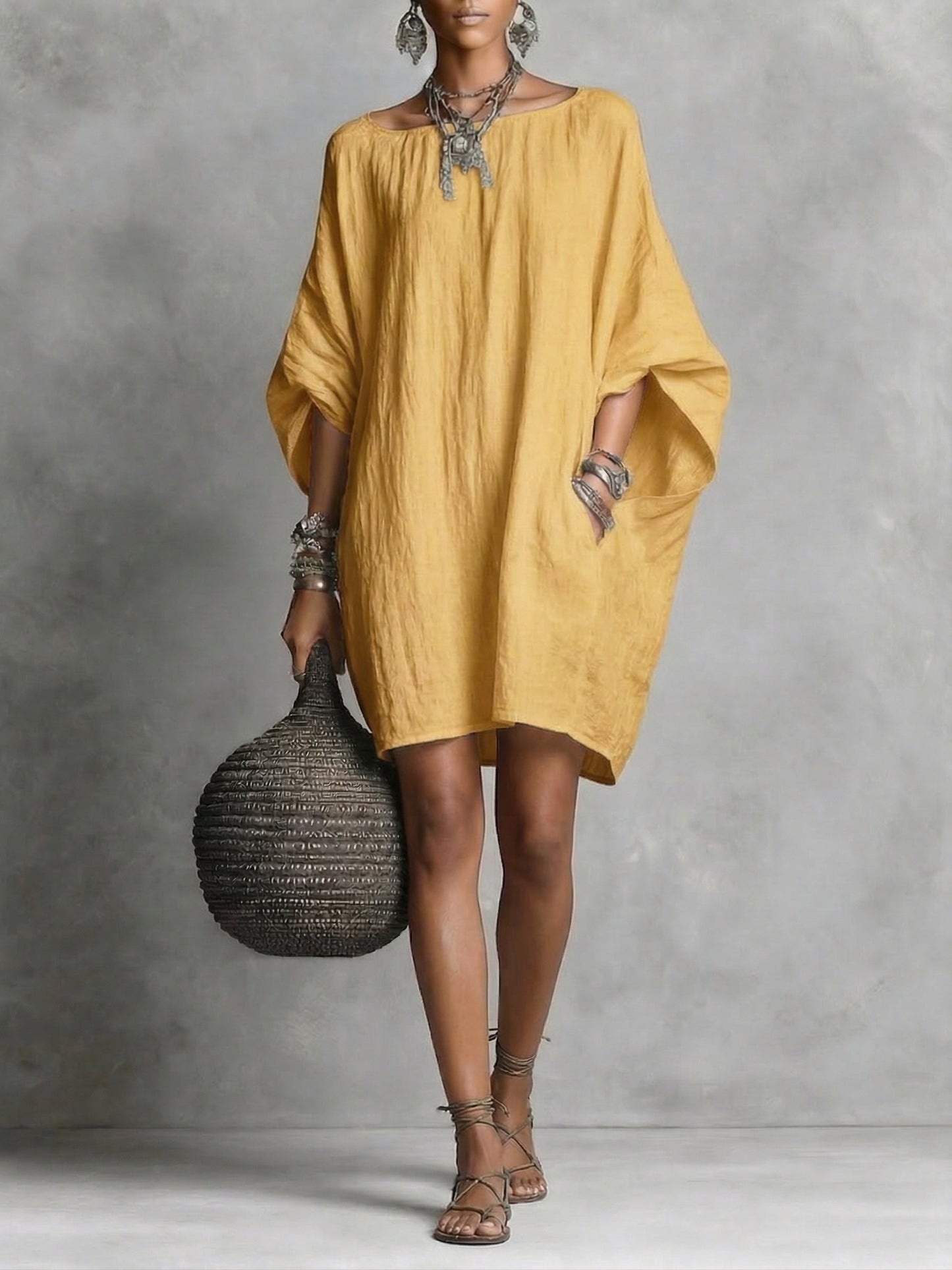 New Arrivals🔥Women's Elegant Casual cotton and linen dress